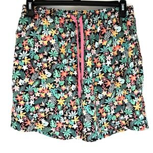 Chubbies Men's Lined Multicolor Drawstring XL 7' Inseam Floral Toucan Bird Board